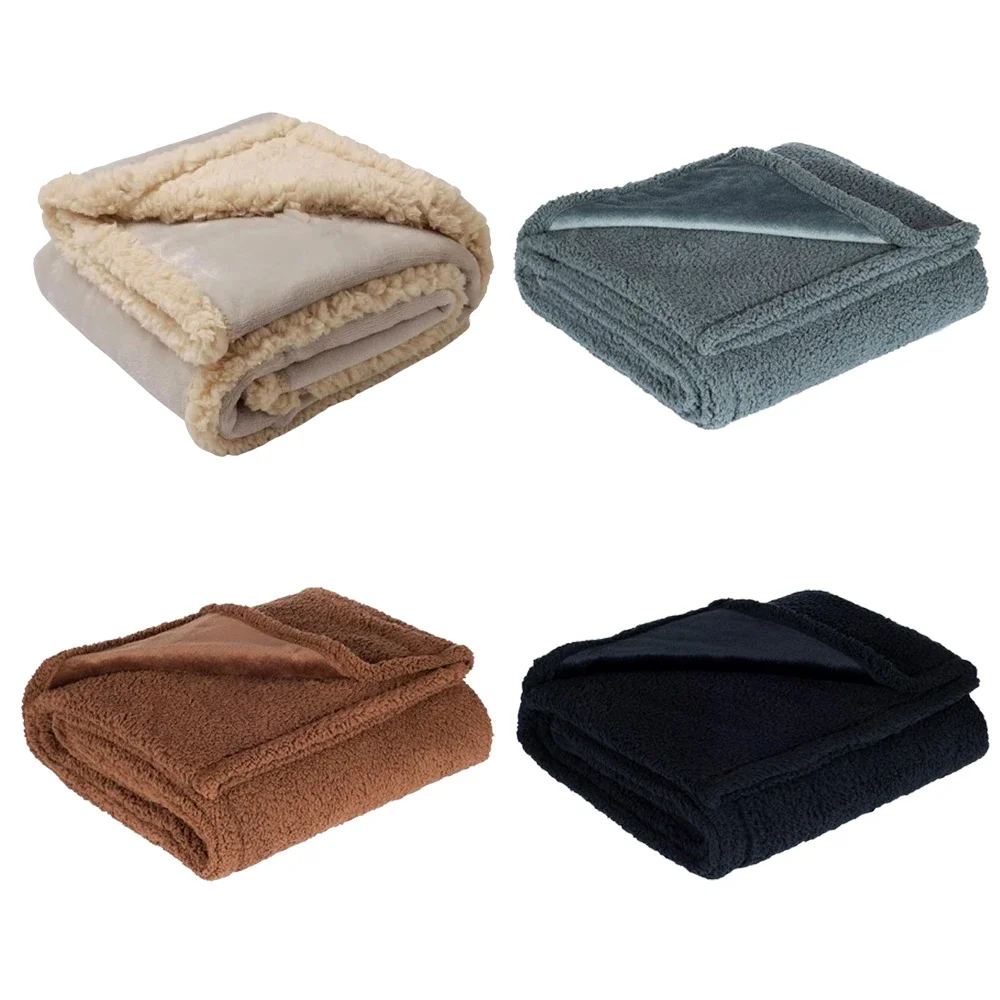 Luxury Shaggy Blankets Winter Warm Cosy Romantic Waterproof Blanket-thickened Large Size Blanket Couple Home Microfibre-blanket