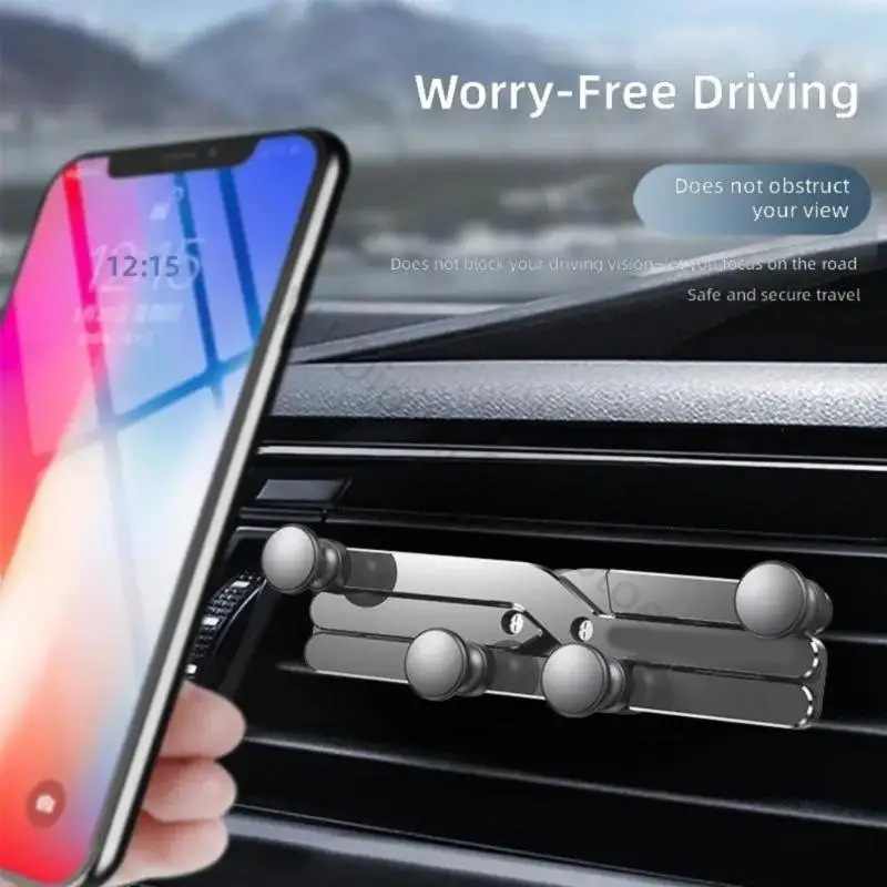 96BA Innovative, automatisch festziehende Handy-Autohalterung, verstellbares Klemmdesign für 4-6,7-Zoll-Geräte, einfache – Detail 4