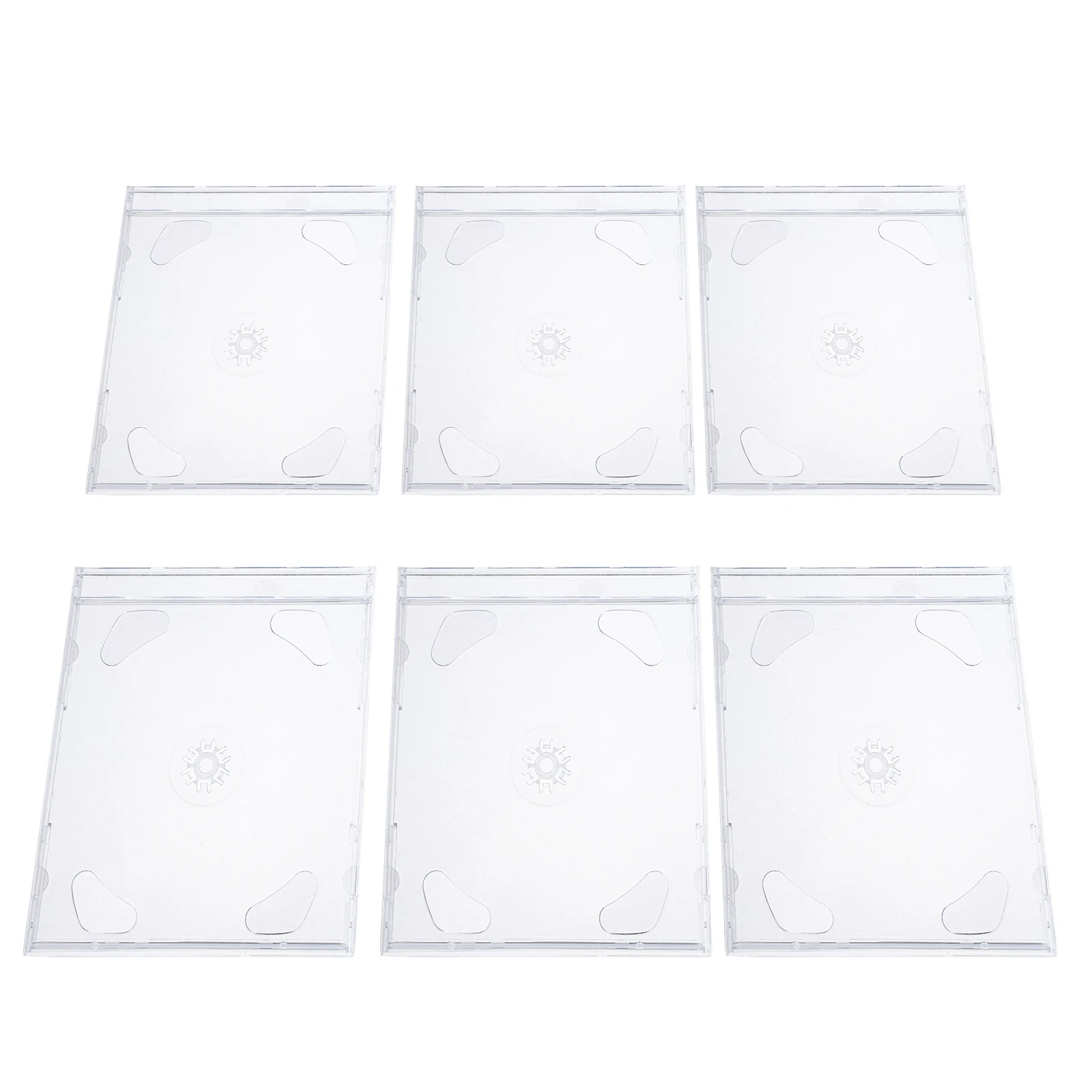 

6 Pcs CD Case Storage Container Holders Box Disc Containers Polystyrene Organize