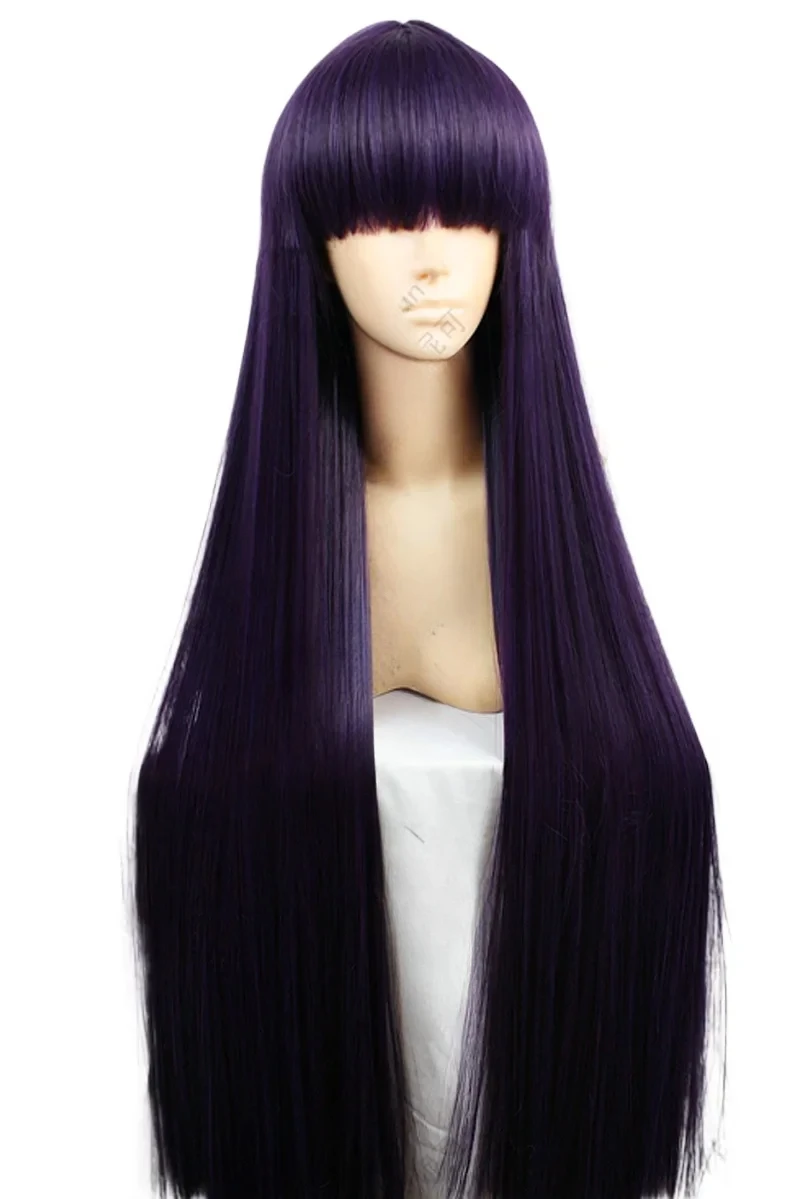 أنيمي بحار المريخ هينو ري 100 سنتيمتر طويل تأثيري الباروكات الألياف مقاومة للحرارة الاصطناعية خصلات الشعر المستعار #1