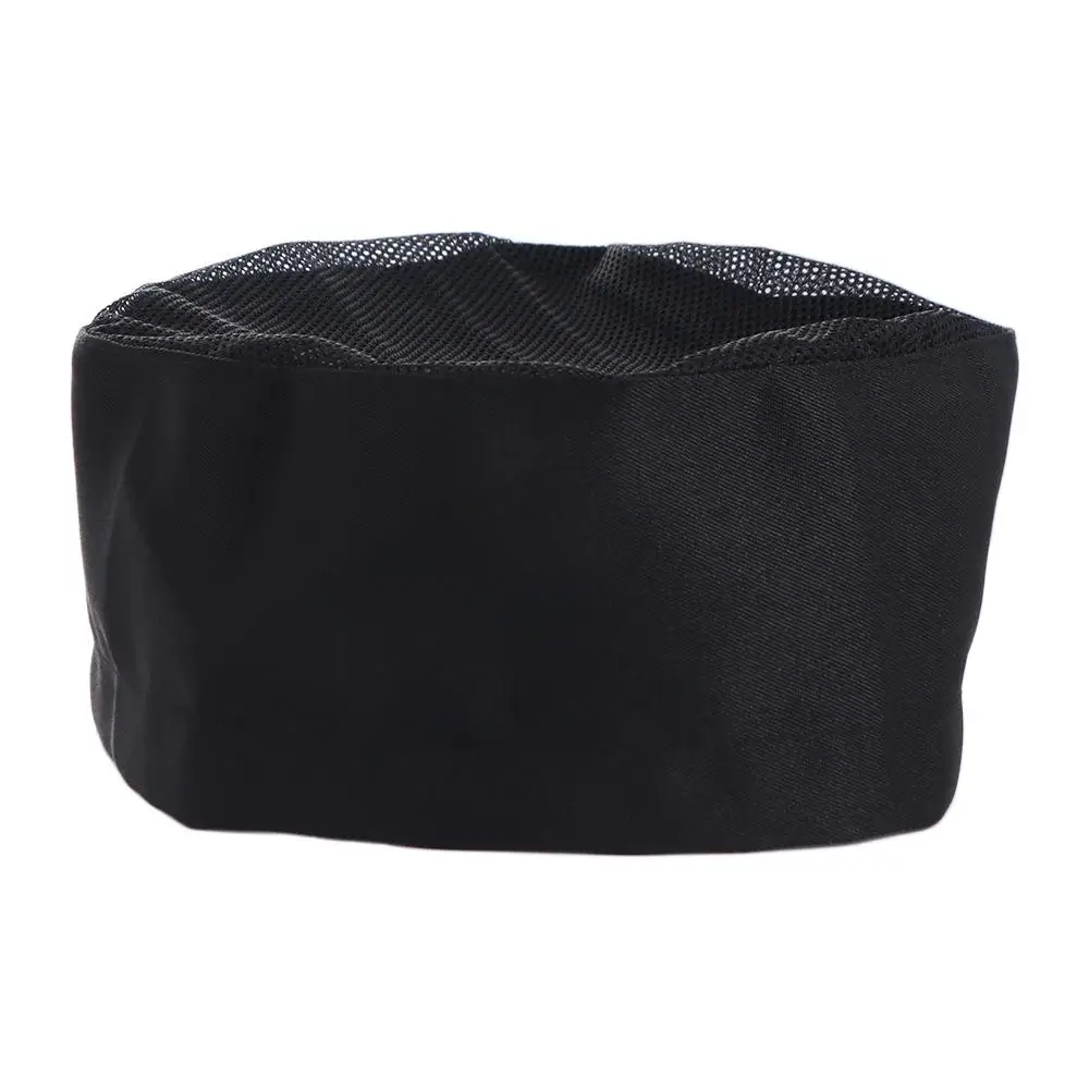 Japanese-Style Breathable Sushi Cap Adjutable Strap WIth Mesh Top Chef Flat Top Caps No Eaves Comfortable Chef Hat