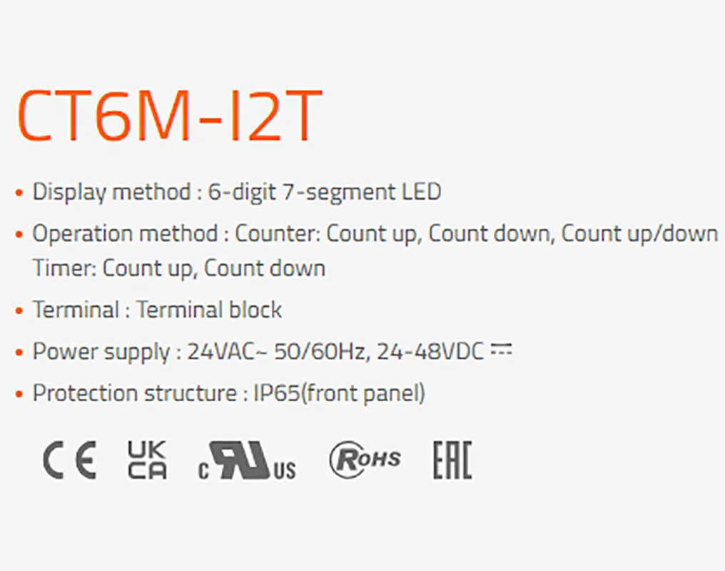 Authentic Original CT6M-I2 CT6M-I2T CT6M-I4 CT6M-I4T AUTONICS Multi functional Voltage and Current Meter