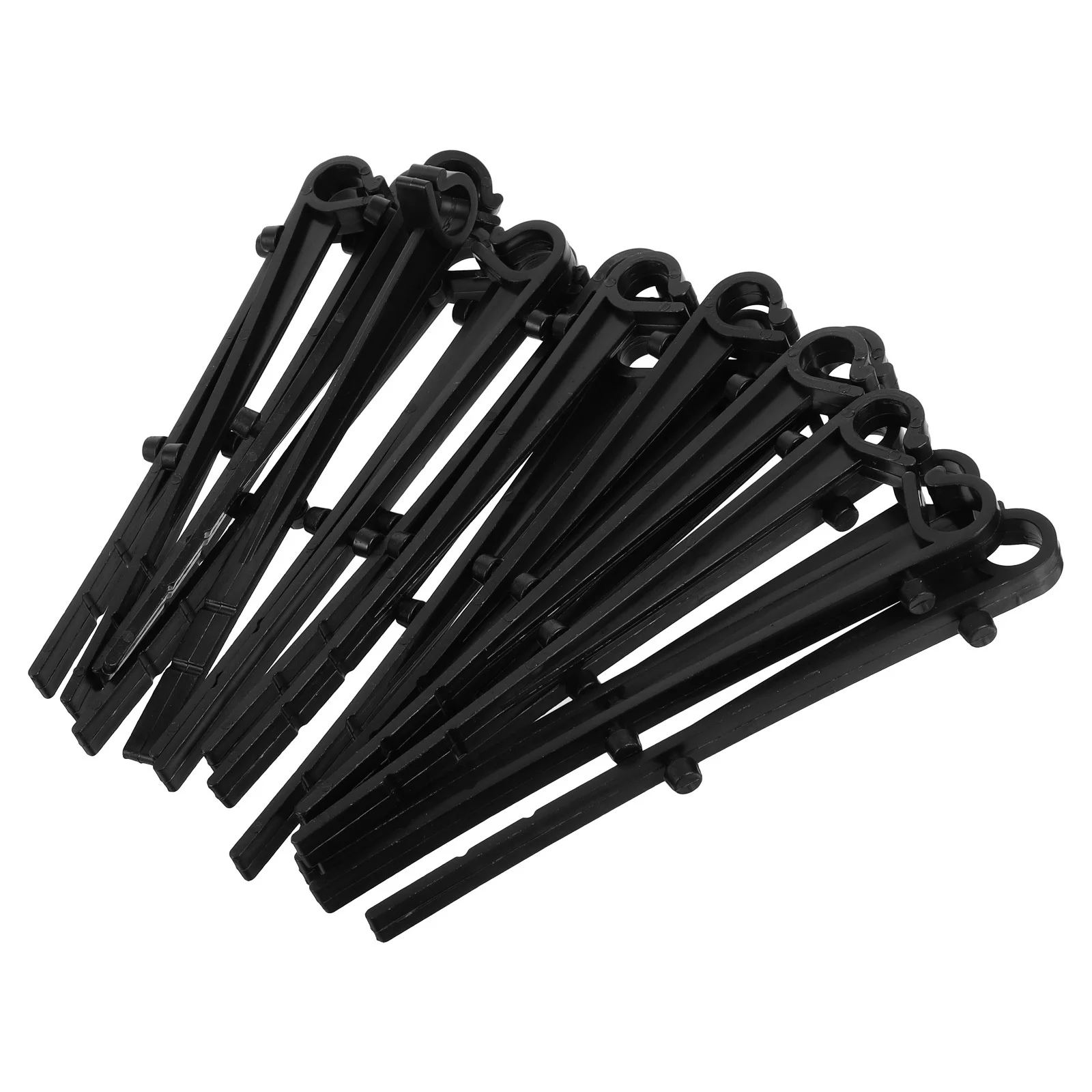 

50pcs Guard Clips Black Plastic Hooks For Roof Mesh Fixing Windproof Gutter Fasteners Rain Gutter Installation Accessories