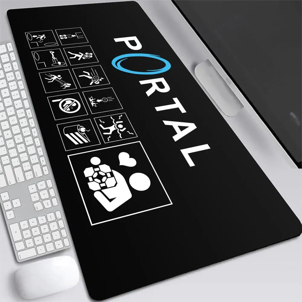 Classic decryption adventure game Portal series keyboard Mouse Pad Computer Mouse Pad Gaming MousePad Waterproof PU Leather mous