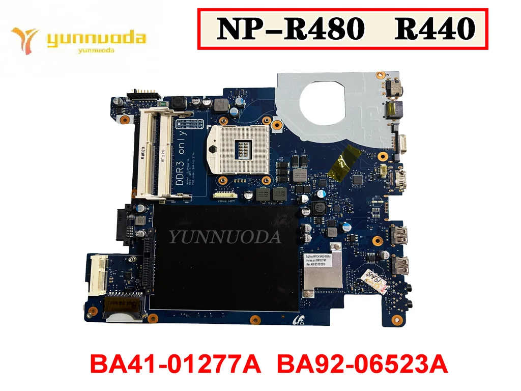 Original For Samsung NP-R480 R440 Laptop Motherboard BA41-01277A  BA92-06523A Tested Good Free Shipping