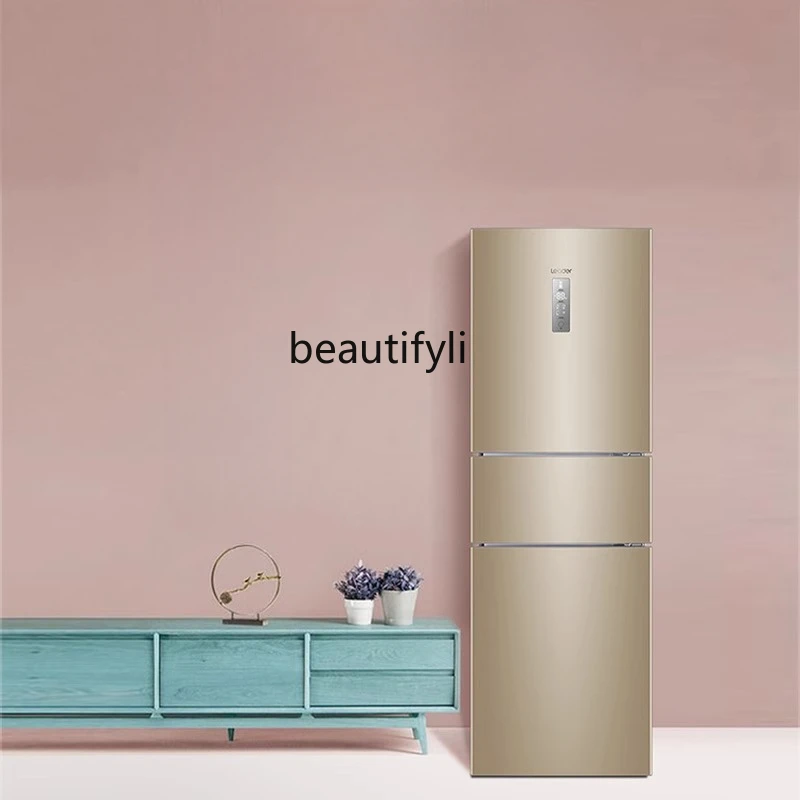 

Three-door first-class air-cooled and frost-free rental home small refrigerator