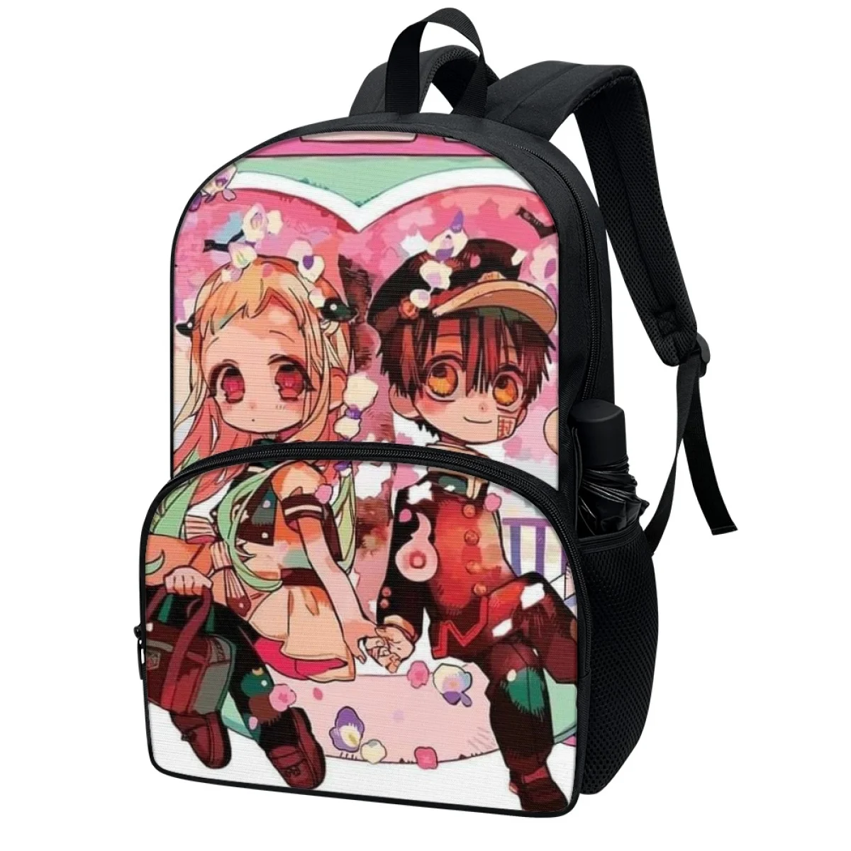 FORUDESIGNS Anime Students Schoolbags Toilet-Bound Hanako-kun Design School Bags Multi Pocket Bookbags Organize Large Capacity