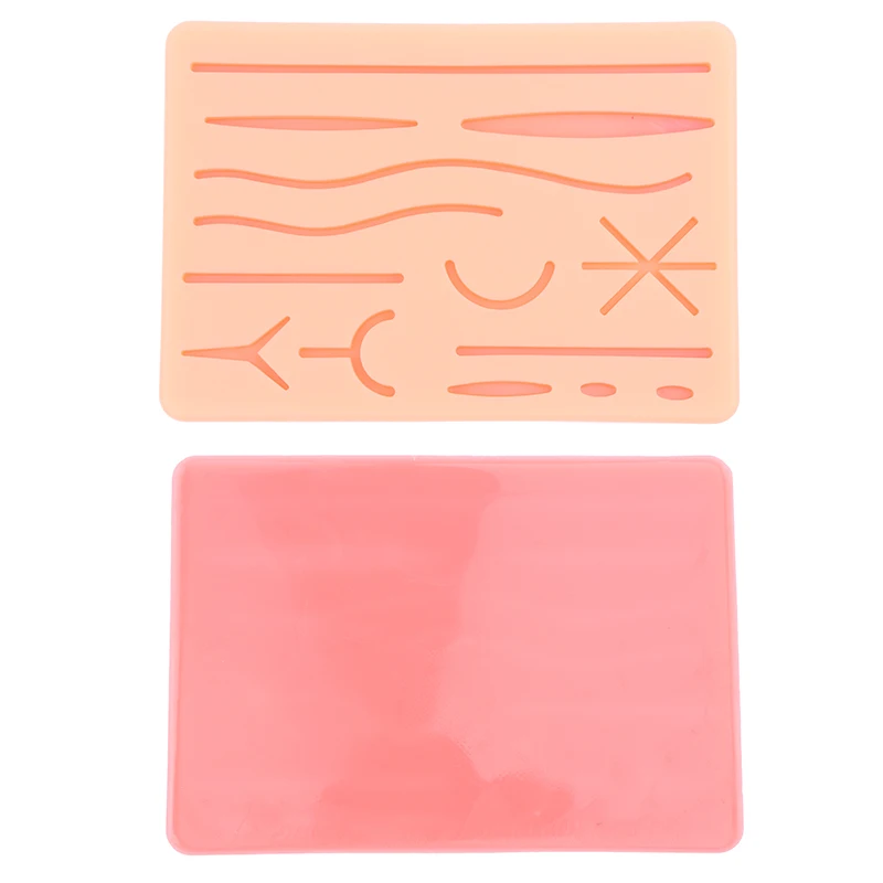 Hot Sale Skin Suture Model Wound Silicone Suture Pad Y Traumatic Suturing Training Pad Reusable Silicone Suture Practice Mat
