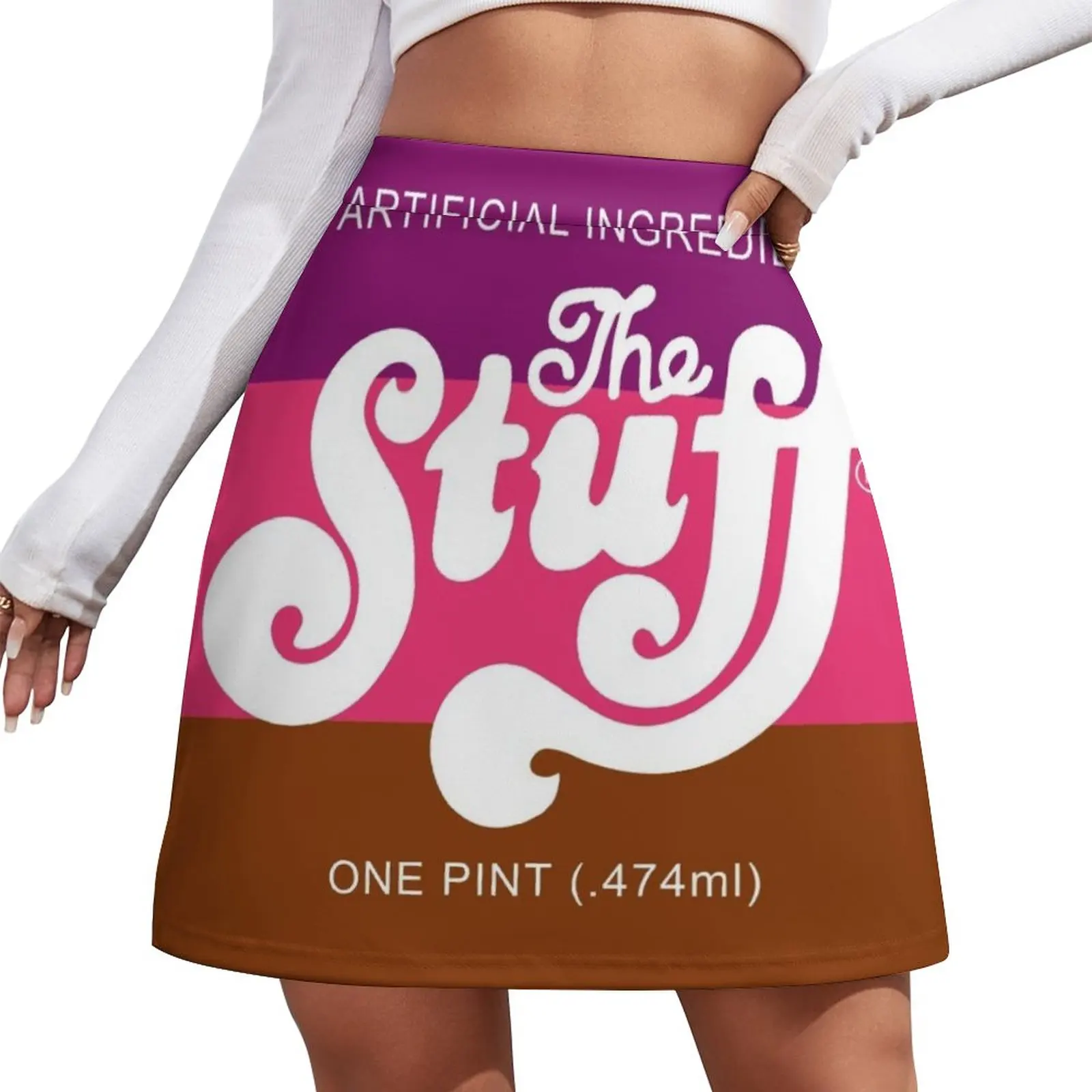 The Stuff - Horror Movie Mini Skirt japanese style mini denim skirt sexy skirt mini skirt