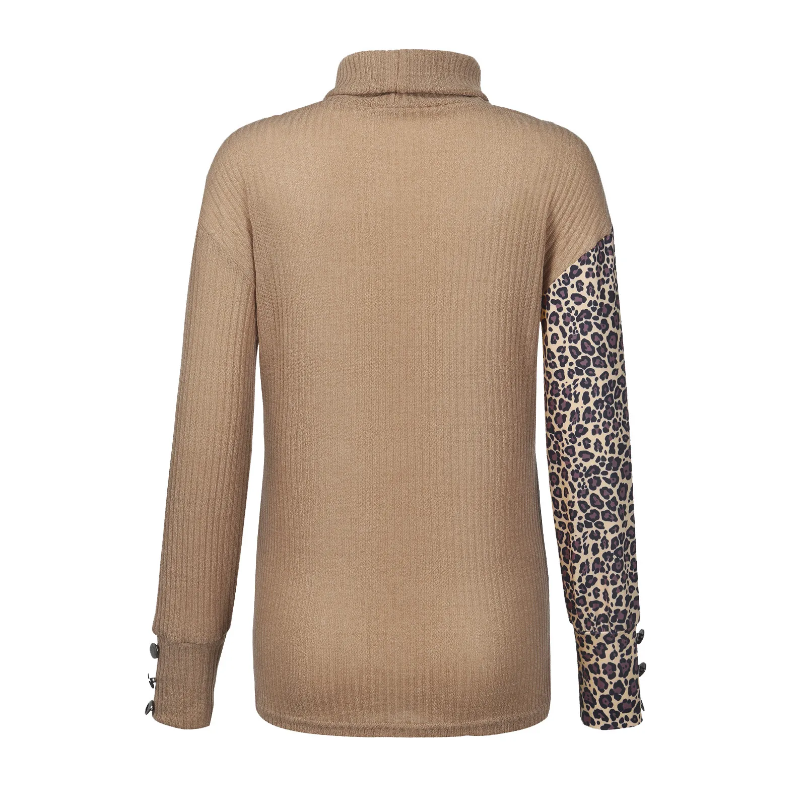 Maglione lavorato a maglia Patchwork con stampa leopardata autunno inverno scollo a v abbigliamento Vintage donna manica lunga Y2k top Casual