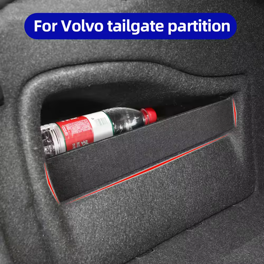 Divisória do porta-malas dos lados do armazenamento do carro para volvo s60 s90 v60 xc40 xc60 xc90 organizador automático saco caixa acessórios decalques interiores