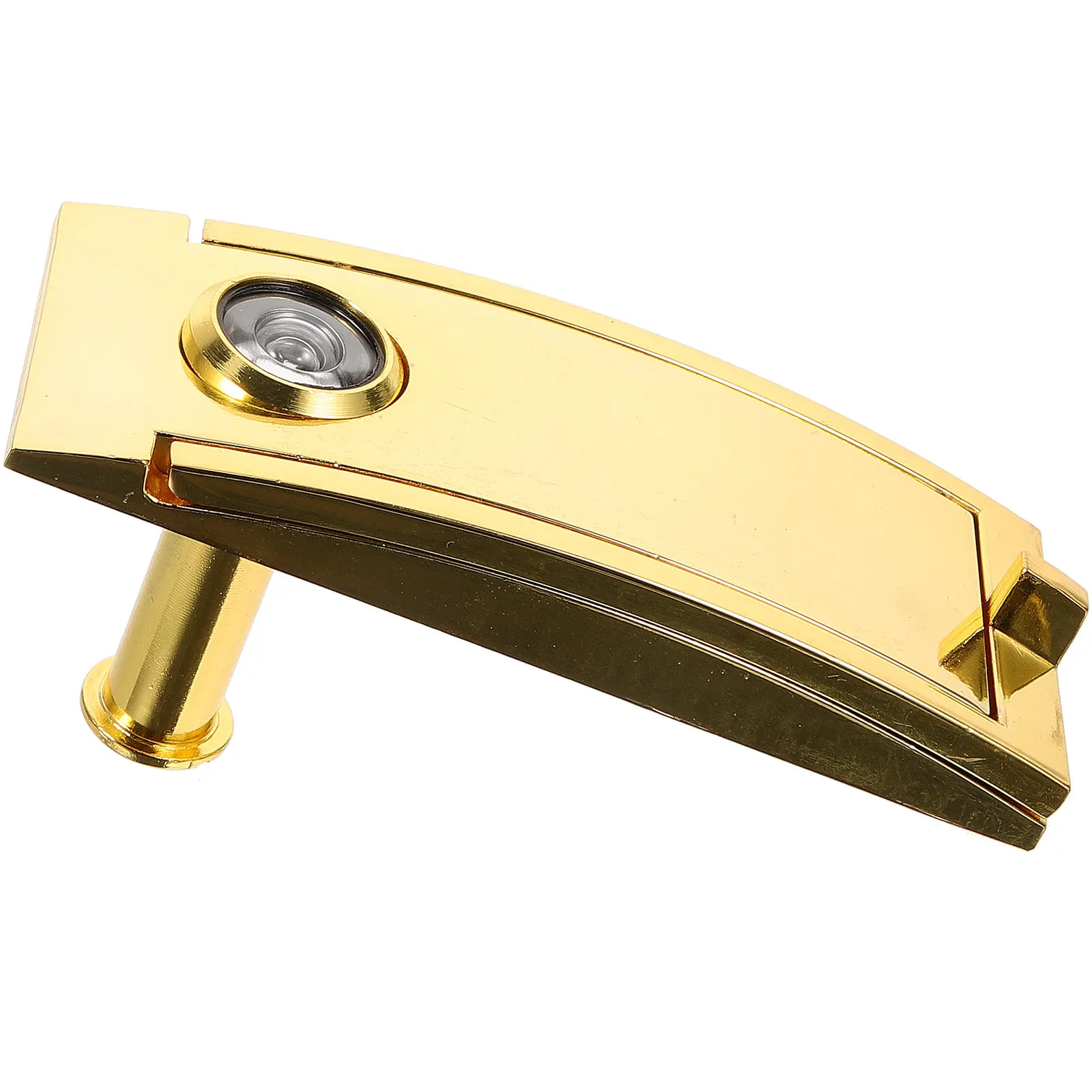 Premium Zinc Alloy Door Knocker with Built-in Peephole Security Viewer for Front Entry Doors Modern Stylish Door Knockers