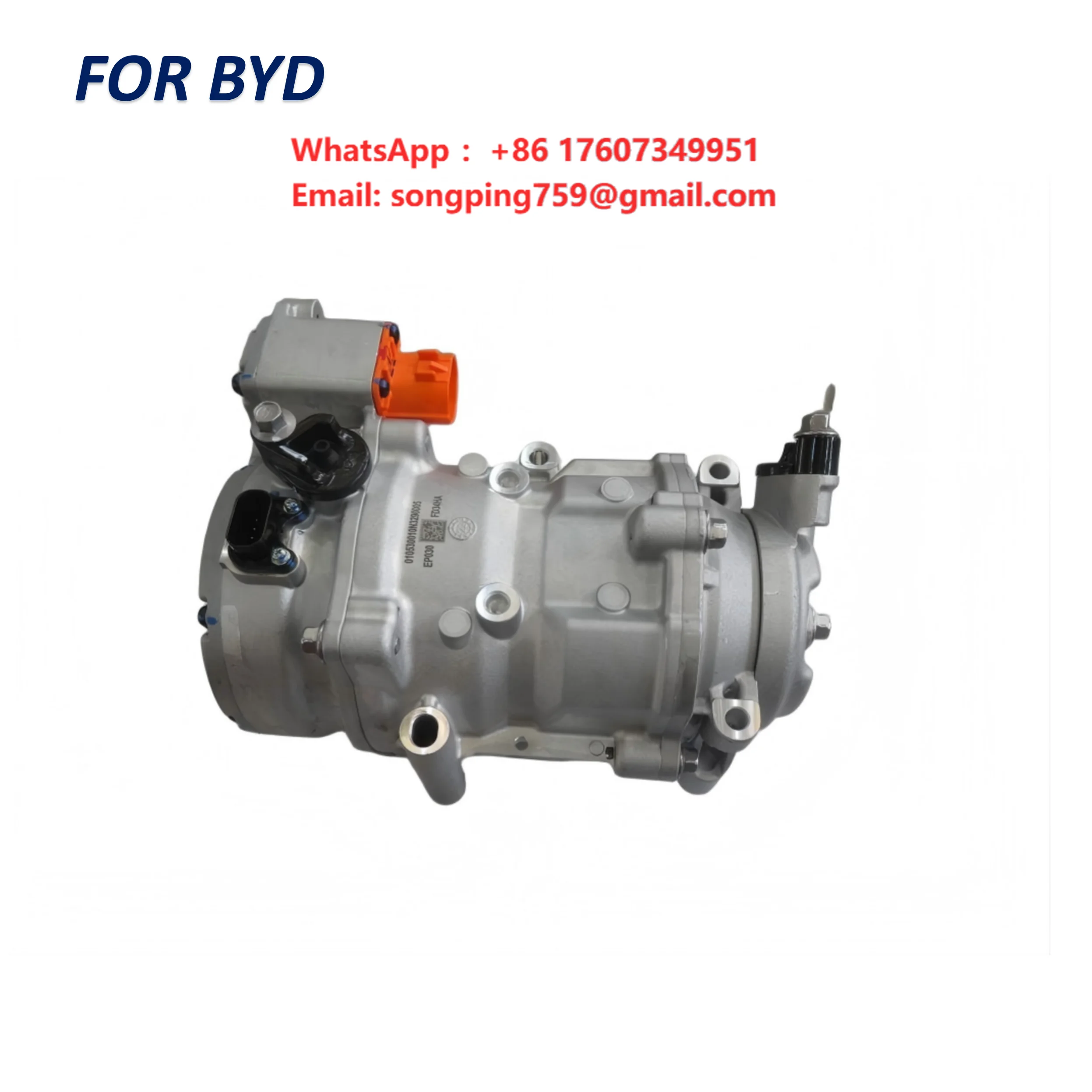 Original OEM Brand New High Voltage Hybrid AC Compressor for BYD Han DM-p EP030-8103020 Auto AC Replacement Part