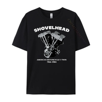 Biker Shovelhead Motorcycle Engine Men Wholesale Tshirts 100 Pcs Breathable T Shirts Game