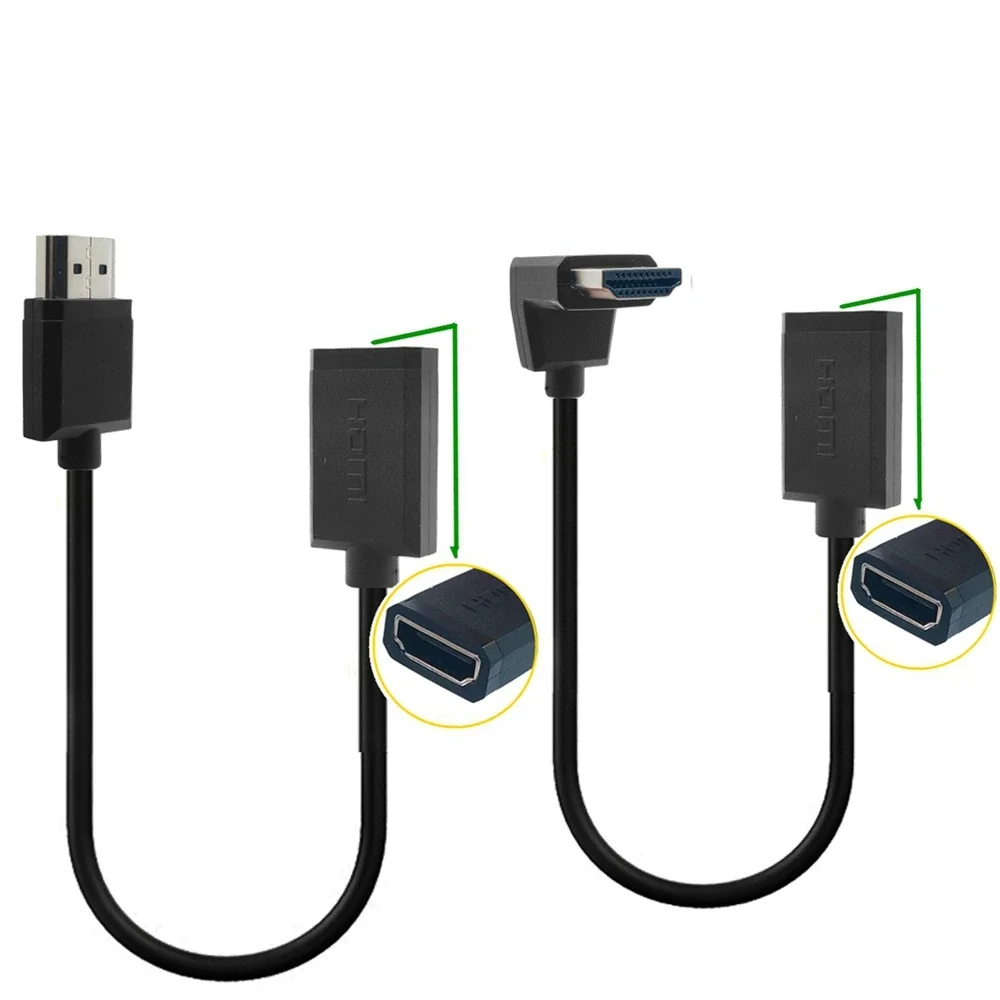 HD video connection cable elbow HDMI cable version 2.0 4K60hz laptop monitor projector TV universal
