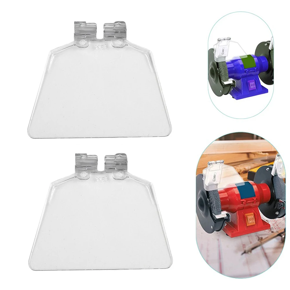 2pcs Replacement Bench Grinder Eye Shields, Transparent ABS Construction, Perfectly Adapted to Grinder Machine, Ensures Safety