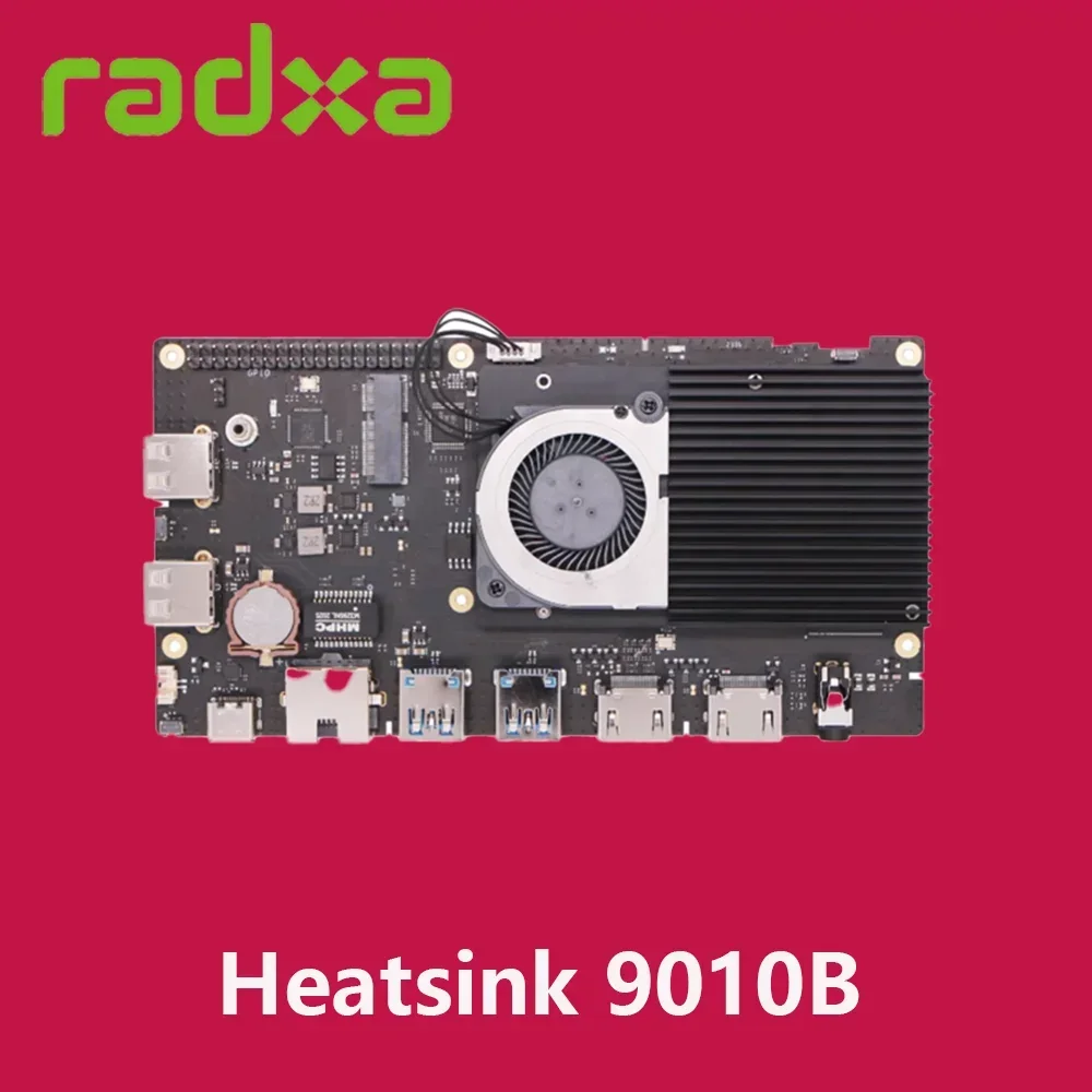 Heatsink 9010B for Radxa X2L Highest Airflow Reaches up to 1.359 CFM  Aluminum Heat Sink New