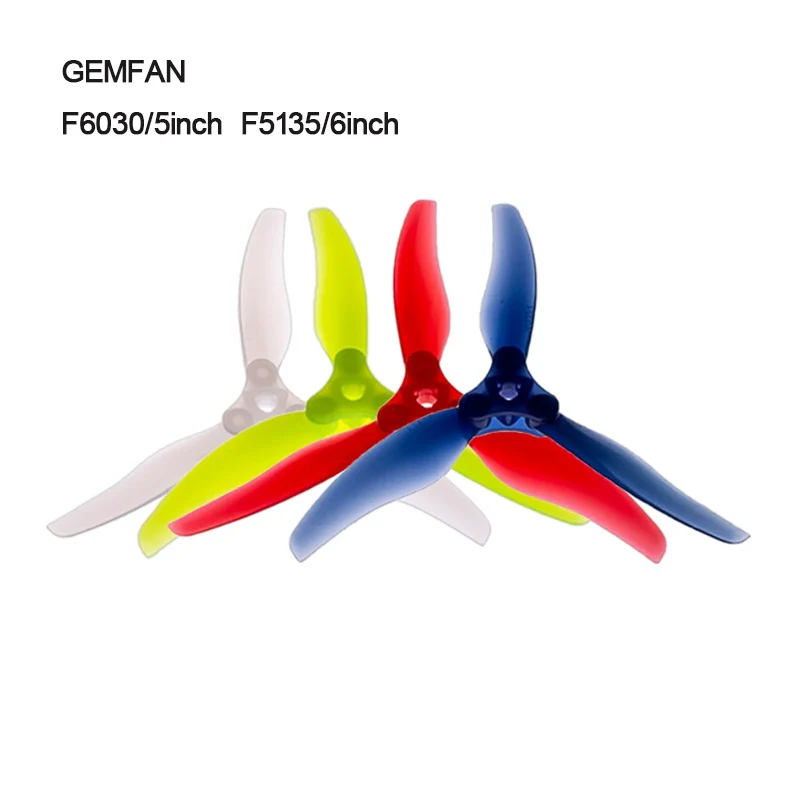 GEMFAN F6030 F5135 3枚羽根折りたたみプロペラ FPV四軸高効率防爆プロペラブレードアップグレードパーツ