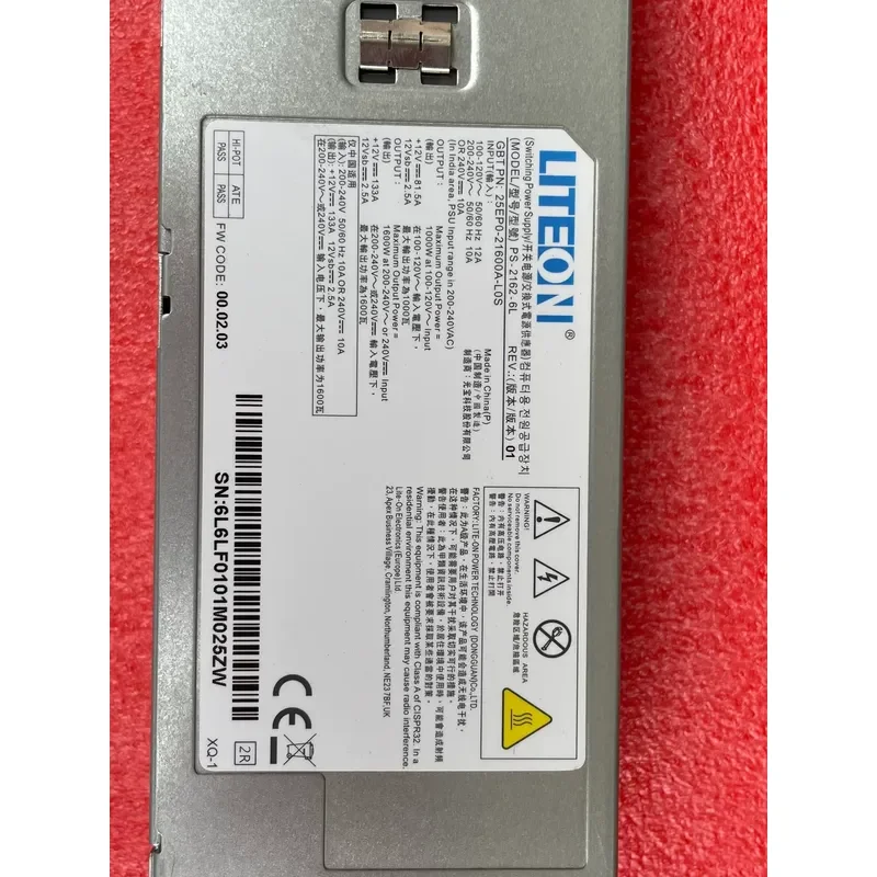 for Lite-On 1600W CRPS Redundant Power Supply Module