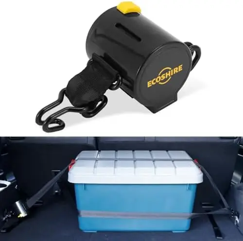 

Self-Retracting Cargo Straps for Car Trunk – Heavy-Duty 2-Point Tie-Downs with Hooks – Fits SUVs & Hatchbacks