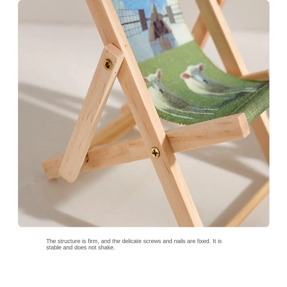 

Beach Chair Shape Beach Chair Mobile Phone Bracket Multi-function Stable Cellphone Stand Holder Not Easy Fade Slots Design