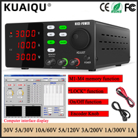 KUAIQU Adjustable Switching DC Power Supply 4 Group Data Storage Memory Function Type-B Interface  Laboratory Bench Power Source