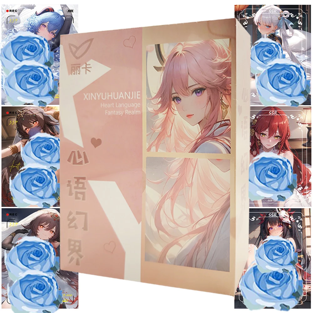 

Heart Language Fantasy Realm Collectible Card Popular Girl Yae Miko Raiden Shogun Character Cool Rare Card Exquisite Craft Gift