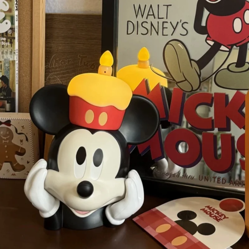 

Cartoon Mickey Mouse Creative Table Lamp Bedroom Bedside Light Retro Atmosphere High-End Desktop Model Decoration Birthday Gifts