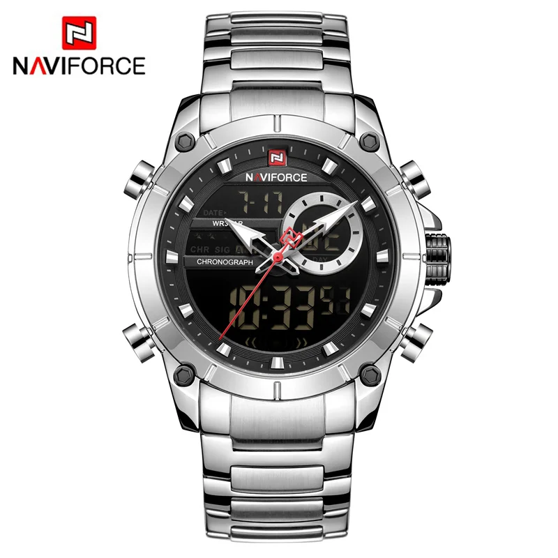 Relogio Masculino NAVIFORCE Top marque hommes montres mode luxe montre à Quartz hommes militaire chronographe sport montre-bracelet