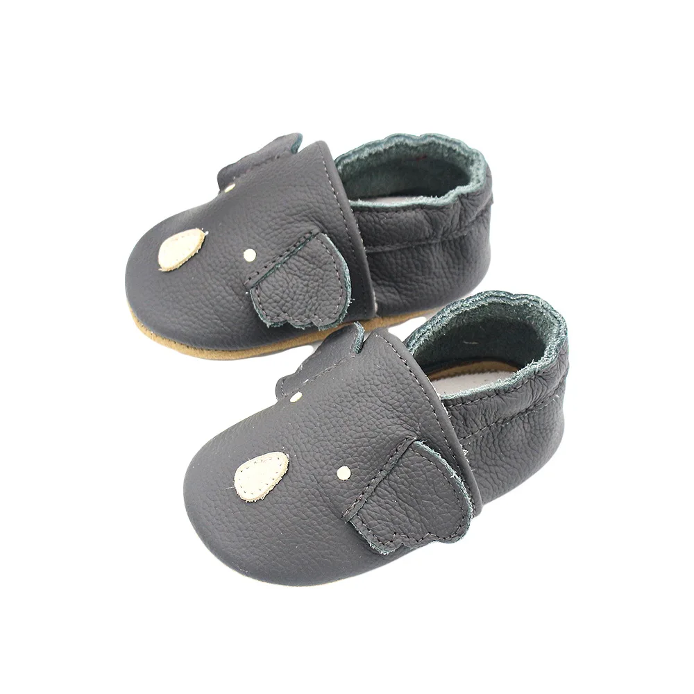 Cow Leather Baby Boys Shoes Cute Cartoon Animals Koala Bear Baby Moccasins Newborn First Walkers Genuine Leather Girls Sneaker