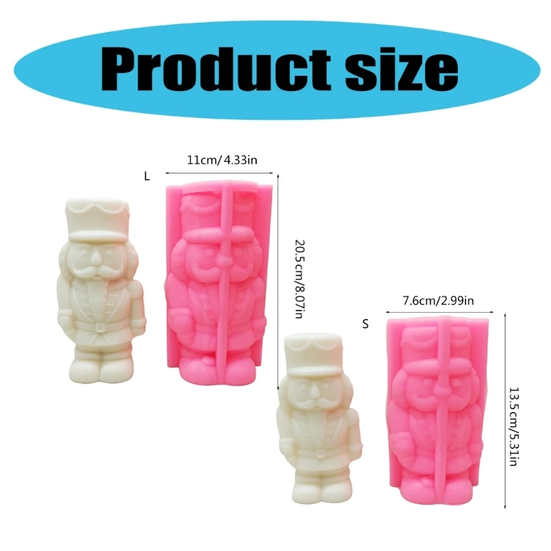 Creative Nutcrackers 3D Mold for DIY Making and Home Decoration Crafts