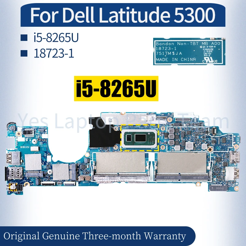 18723-1 لأجهزة الكمبيوتر المحمول Dell Latitude 5300 اللوحة الأم 0RNH4K i5-8265U