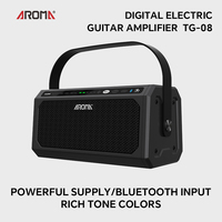 AROMA Electric Guitar Amp, Bluetooth 10W Rechargeable Electric Guitar Amplifier, Clean &Overdrive Effects