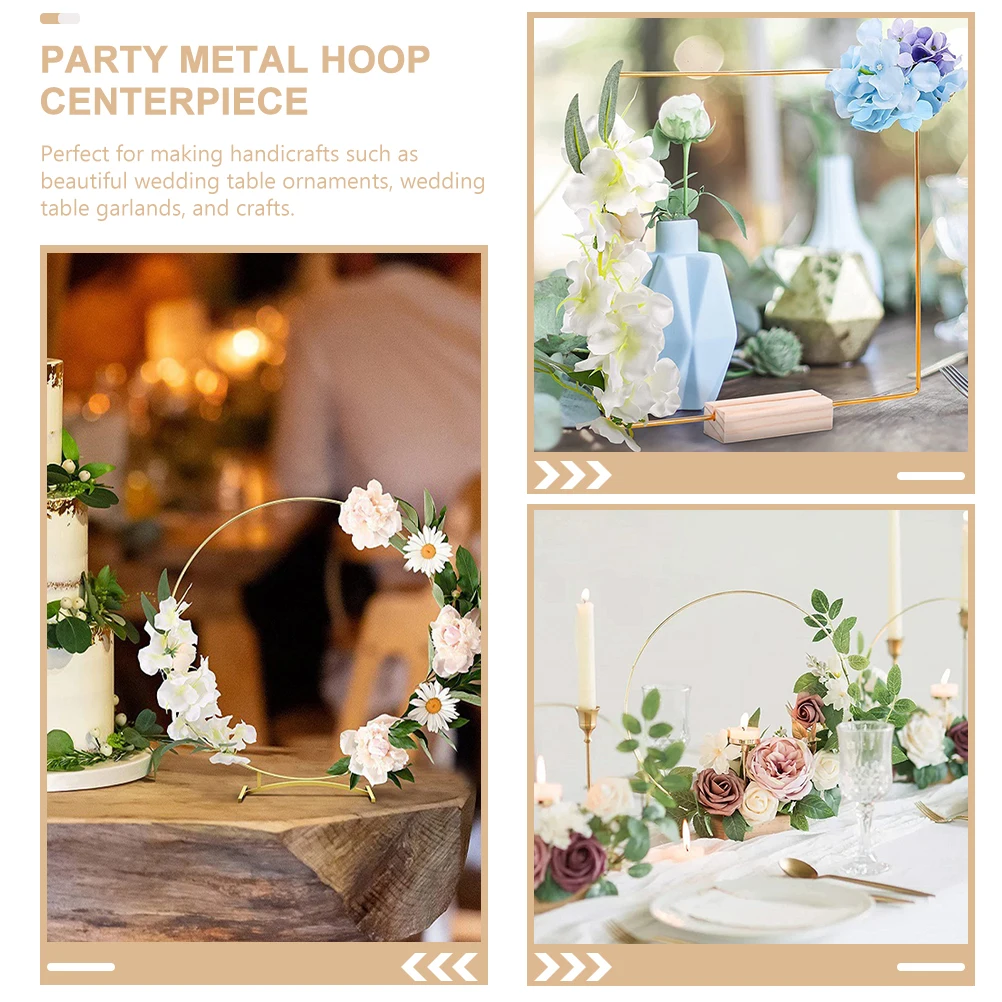 

5pcs Metal Floral Hoop For Wedding Crafts Diy Wreath Supplies Decorative Centerpiece Party Decoration Garlands Ring Diy Wedding