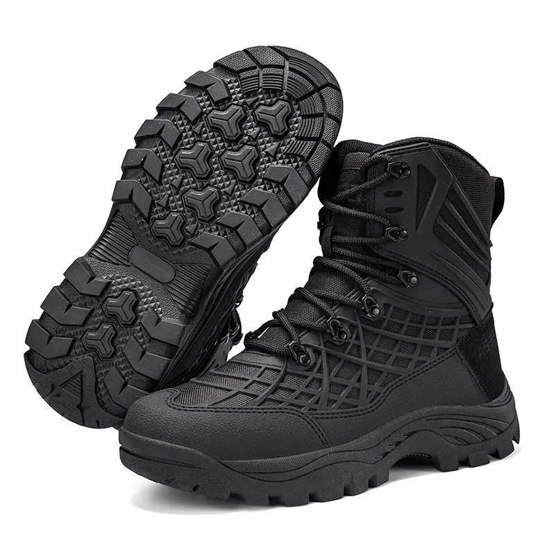 Large Size 47 Men's Winter Waterproof Snow Boots Shaggy Plush Warm Shoes Fur Mens Platform Shoes Anti-slip Mens Ankle Boots