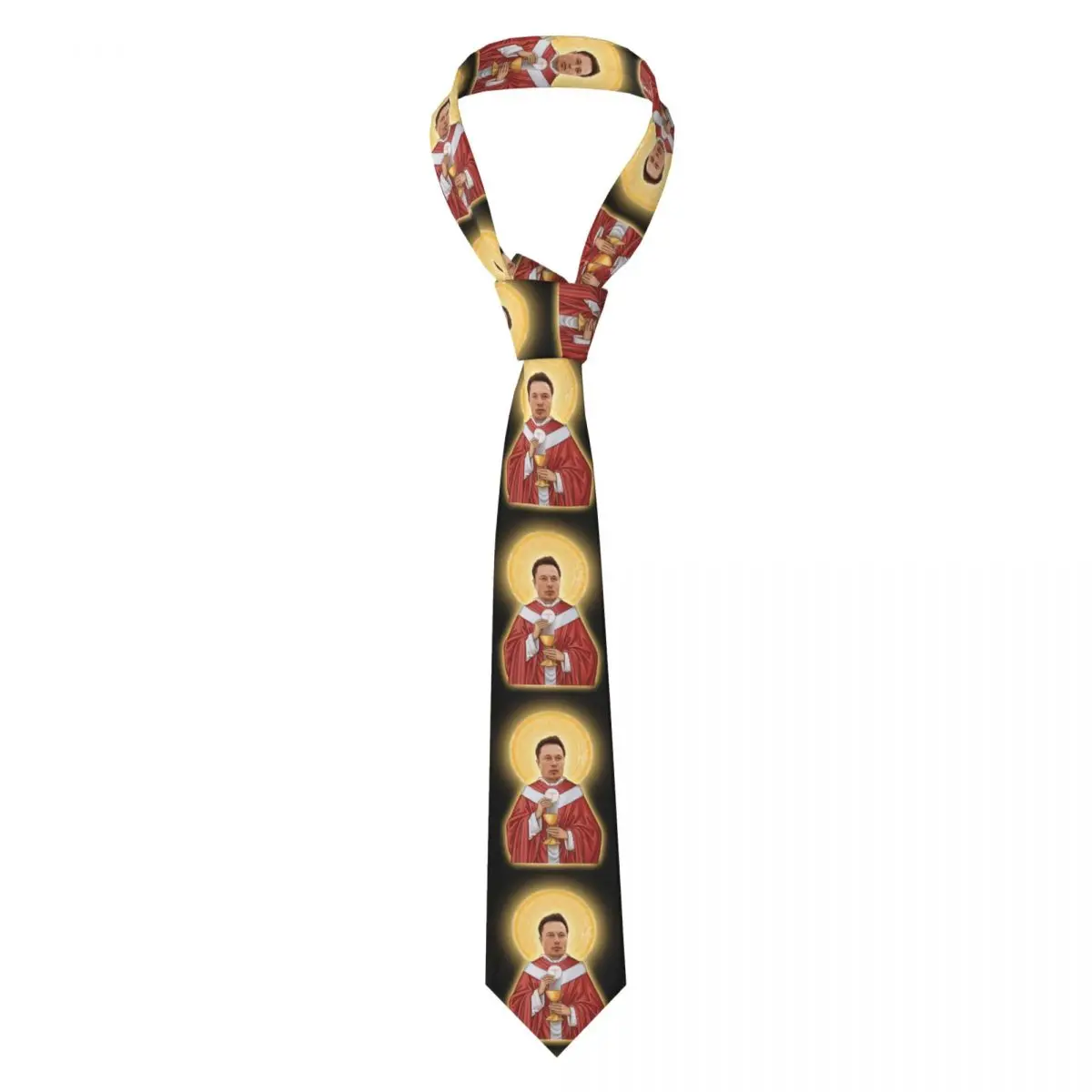 Jesus Biblical References Necktie for Men Silk Polyester 8 cm Neck Ties Party Accessories Tie Classic Gravatas