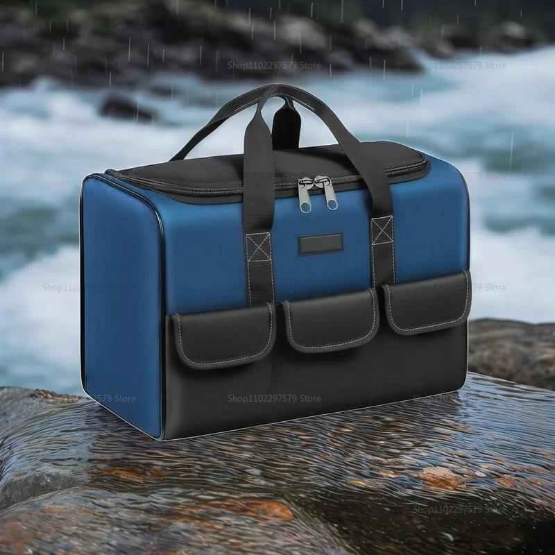 Borsa per attrezzi multifunzionale da 20 pollici addensata di grande capacità impermeabile resistente all'usura kit di attrezzi borsa per elettricisti multitasca