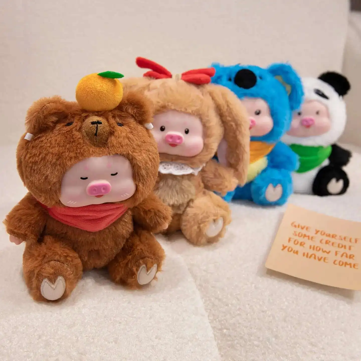 

Animal Series Plush Cute Anime Figure Blind Box Guess Bag Mystery Box Pig Panda Giraffe Toys Vinyl Stuffed Doll Ornaments Gift