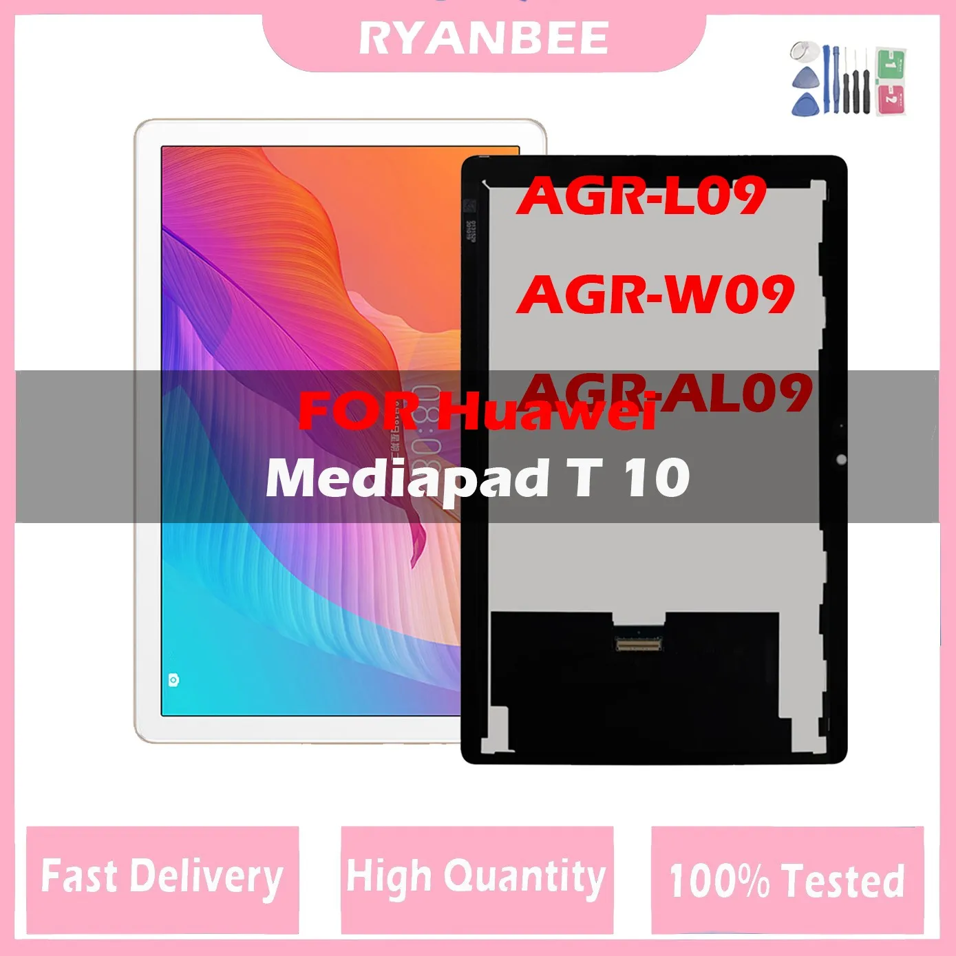 

LCD Display 9.7'' For Huawei MediaPad T 10 T10/Honor Pad X6 AGR-W09 AGR-AL09 AGR-L09 AGR-W03 Lcd Touch Screen Digitizer Assembly