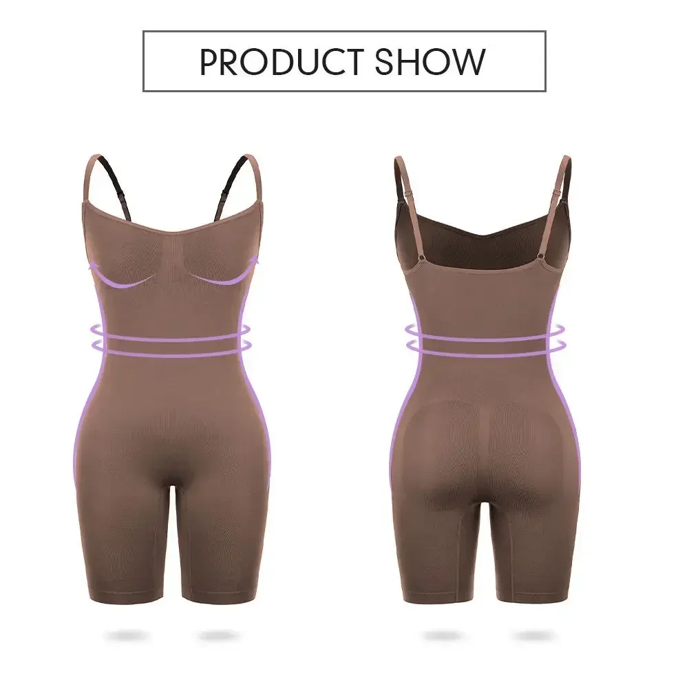 Einteiliger Shapewear-Body mit Bauchkontrolle, Taillenmieder, schlankmachende, nahtlose Hebeunterwäsche für Damen – Detail 10