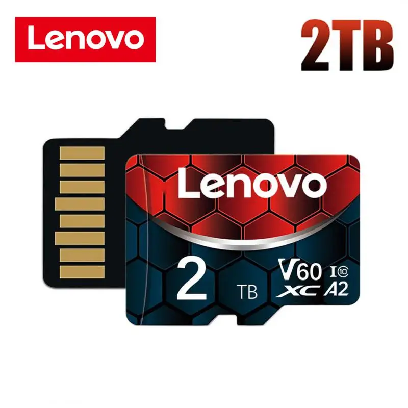 Lenovo การ์ดหน่วยความจำ2TB V60 4K Micro TF SD การ์ดกันน้ำ1TB 512GB 256GB 128GB สำหรับโทรศัพท์คอมพิวเตอร์กล้อง Dropshipping