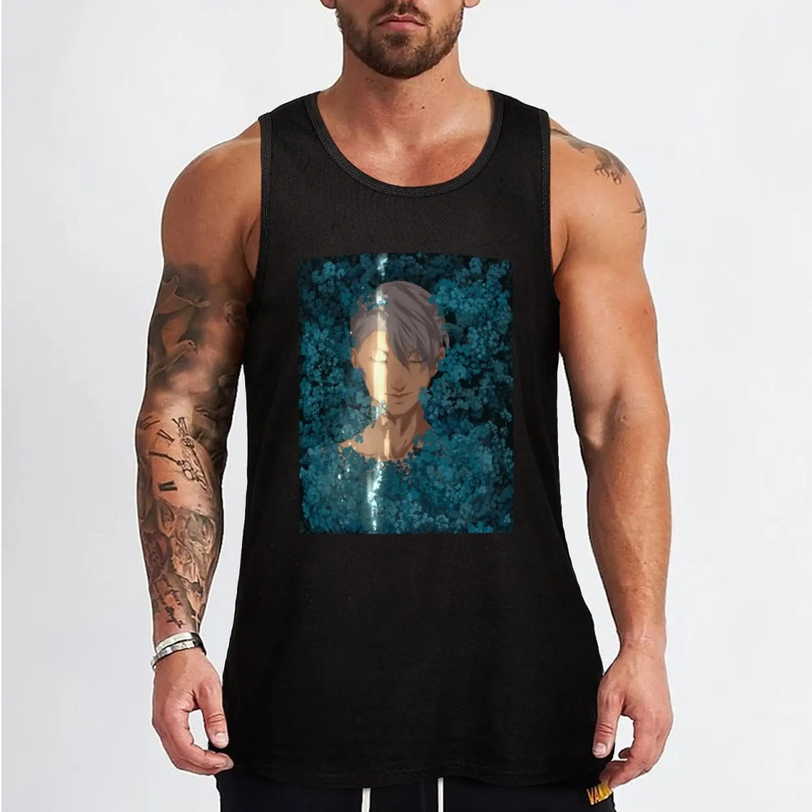 surrounded by forget me nots Tank Top Short sleeve Vests