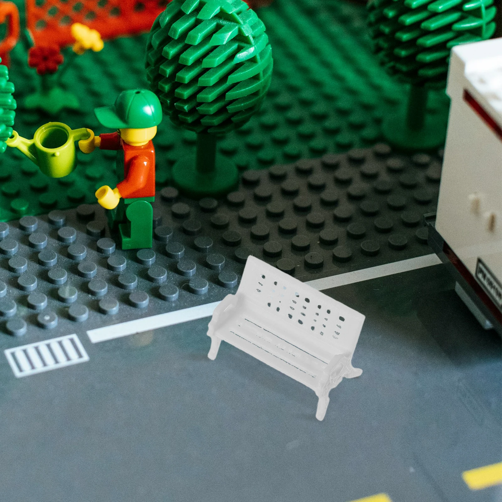 Cadeira casa de bonecas praia diy acessório exibição brinquedo móveis modelo balanço lounge mesa jantar acessórios