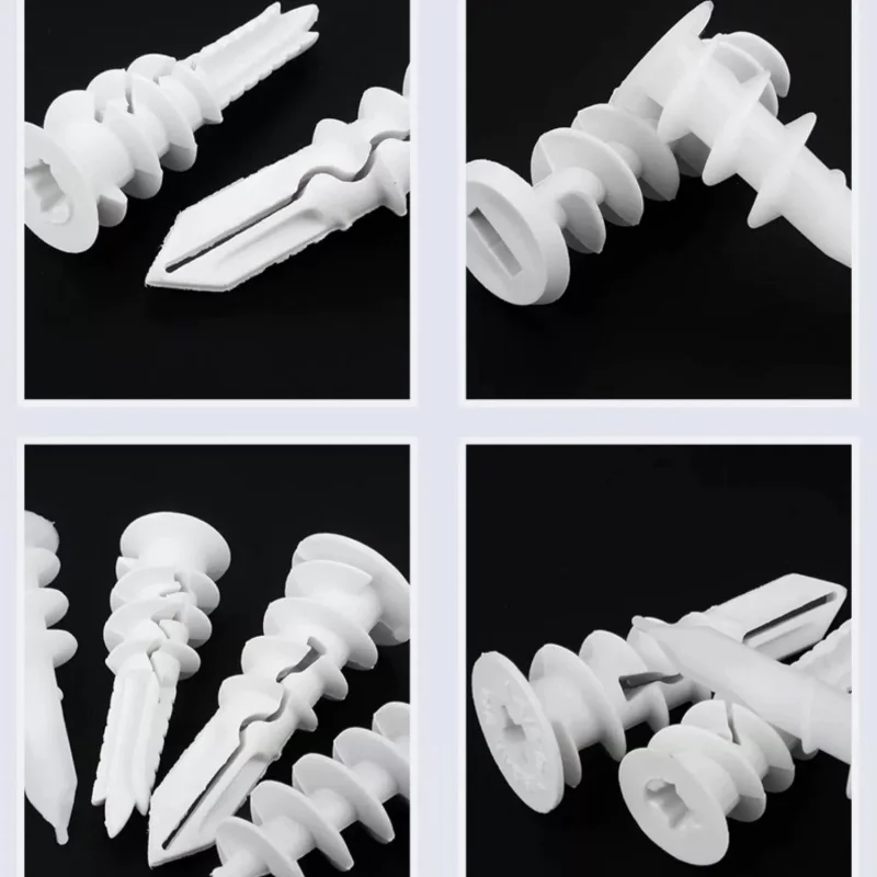 M10 M12 M13 M14 M15 M16 M17 White Nylon Gypsum Board Expansion Screw In Aircraft Expansion Pipe Plug