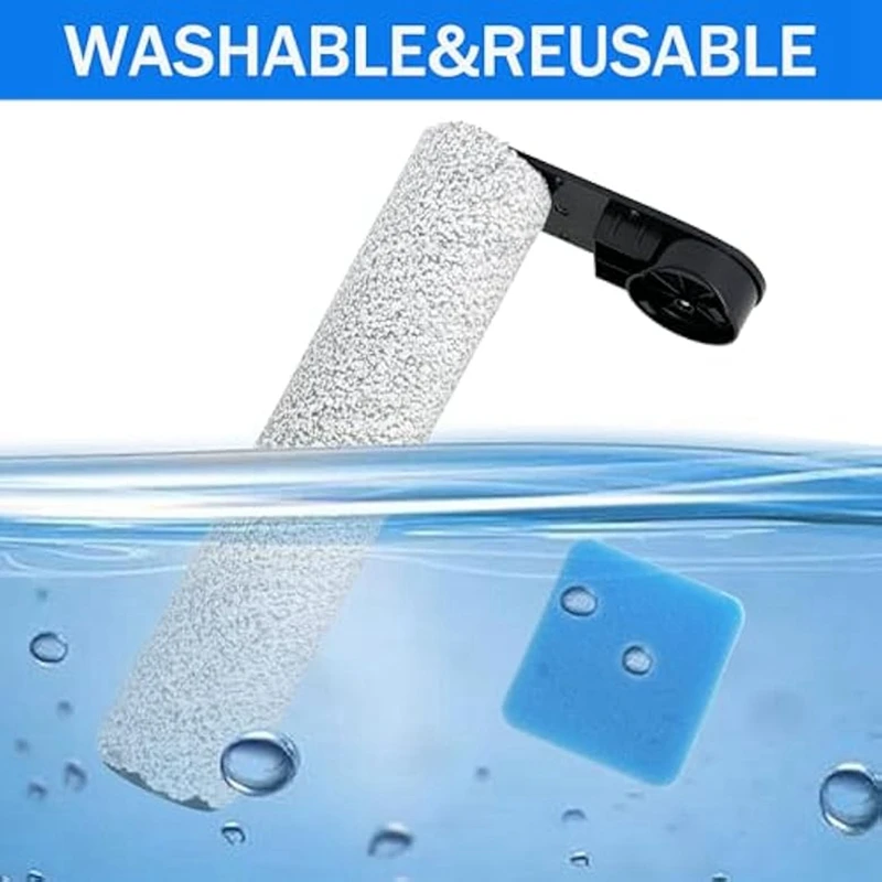 ABDJ-Replacement Brush Roller & Sponge Filter Set For Eureka NEW430BL/For JONR ED12 Vacuum Cleaner(2 Brush Rollers+4 Sponges)