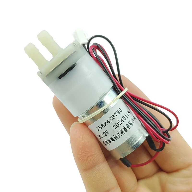 JSB2438798 Mini Diaphragm Pump 12V DC 1L/min 370 Motor Self-priming Suction Water Pump for DIY Tea Table Dispenser Machine