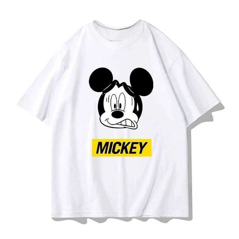 ميكي ماوس 2025 تي شيرت قطني أنيق لصيف 2025 نمط الشارع ديزني طباعة ملابس غير رسمية للرجال #2