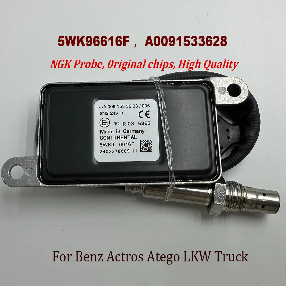 5WK96616F A0091533628 A0091533006 High Quality Chip For NGK Probe Nitrogen Nox Oxygen Sensor For Benzz Actros Truck 5WK96616D