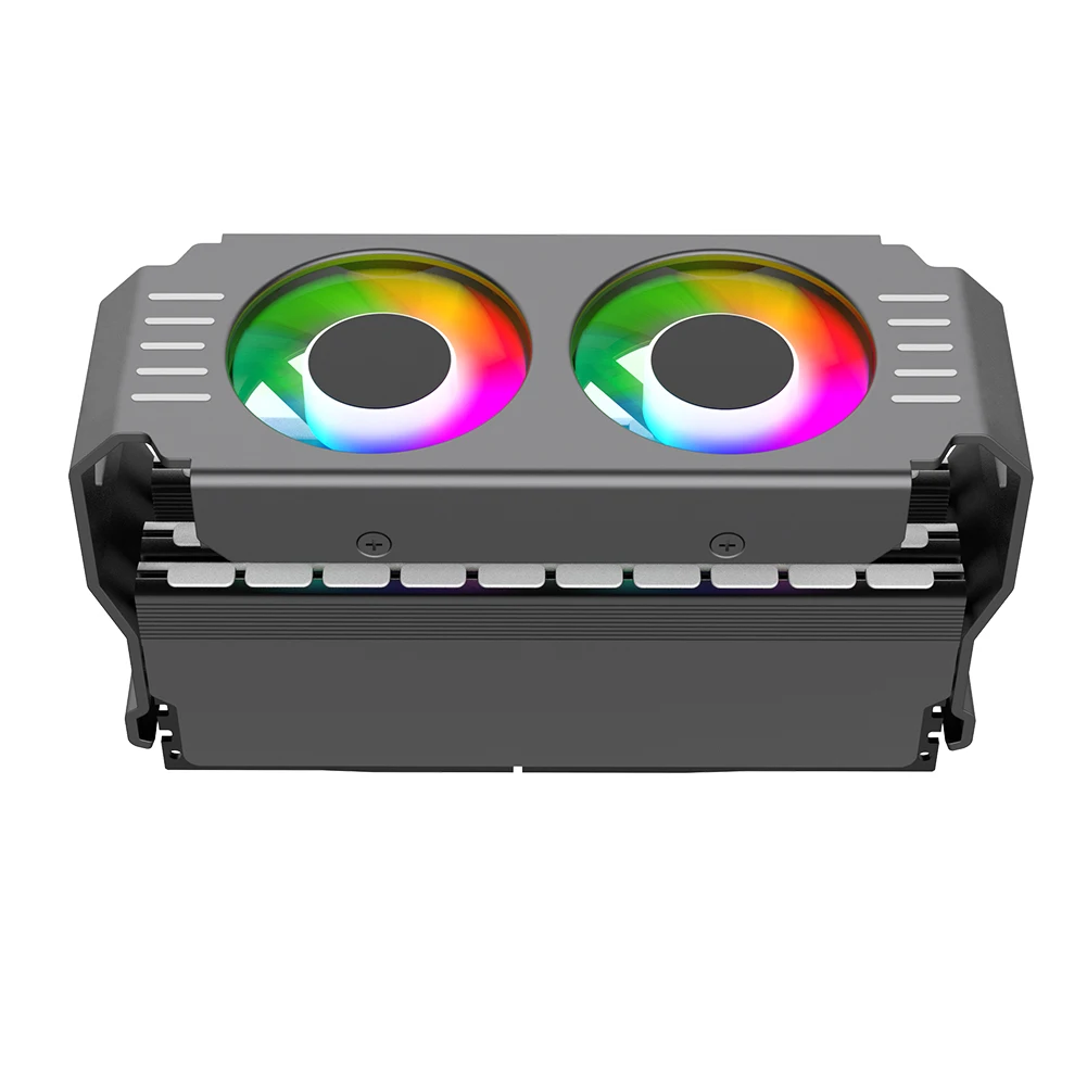 D50 RAM radiateur dissipateur de chaleur DDR4 DDR5 RAM mémoire refroidisseur 5V 3PIN ARGB AURA synchronisation 4Pin PWM double ventilateur PC mémoire radiateur de refroidissement