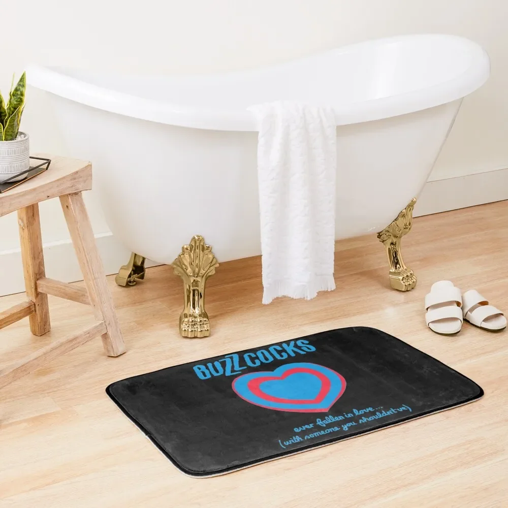 

Buzzcocks - Ever Fallen In Love Premium Bath Mat Bathroom Rugs Bathroom Absorbent Quick Dry Home Decor Toilet Carpet Mat